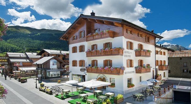 Hotel Krone Livigno Bagian luar foto